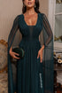 VESTIDO TRES LISTRAS PEQUENAS COM CAPA